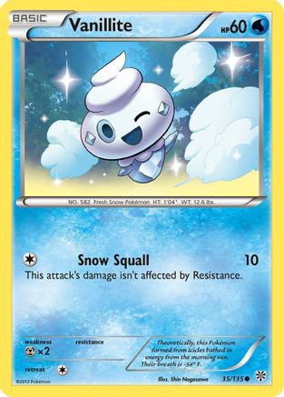 Vanillite (35/135) [Black & White: Plasma Storm] Reverse Holofoil