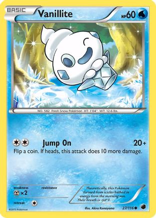 Vanillite (27/116) [Black & White: Plasma Freeze] Reverse Holofoil
