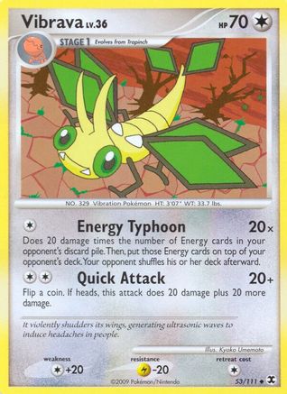 Vibrava (53/111) [Platinum: Rising Rivals] Reverse Holofoil