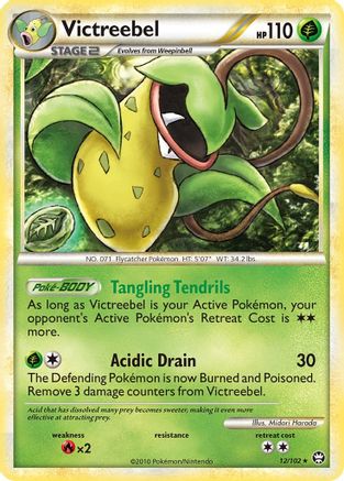 Victreebel (12/102) [HeartGold & SoulSilver: Triumphant] Reverse Holofoil