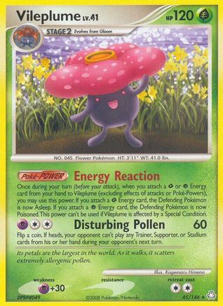 Vileplume (45/146) [Diamond & Pearl: Legends Awakened] Reverse Holofoil