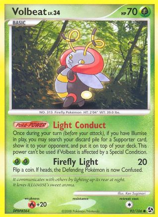 Volbeat (92/106) [Diamond & Pearl: Great Encounters] Reverse Holofoil