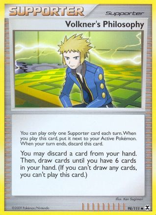 Volkner's Philosophy (98/111) [Platinum: Rising Rivals] Reverse Holofoil