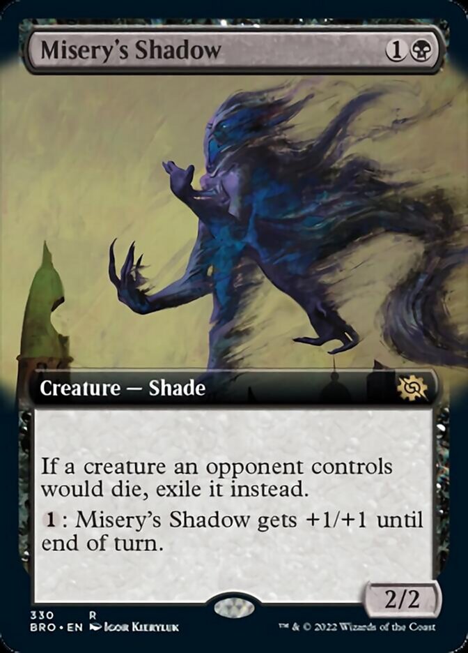 Misery's Shadow (Extended Art) [The Brothers' War] Foil