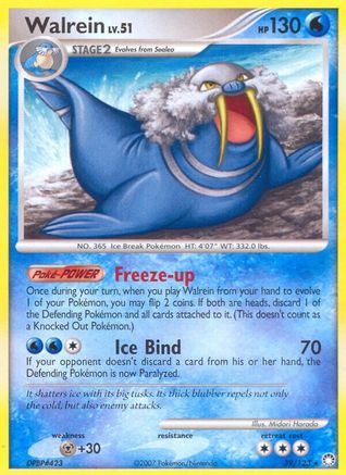 Walrein (39/123) [Diamond & Pearl: Mysterious Treasures] Reverse Holofoil