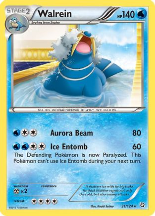 Walrein (31/124) [Black & White: Dragons Exalted] Reverse Holofoil