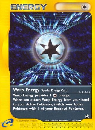 Warp Energy (147/147) [Aquapolis] Reverse Holofoil