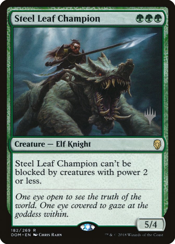 Steel Leaf Champion (Promo Pack) [Dominaria Promos] Foil
