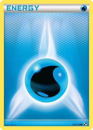 Water Energy (107/114) [Black & White: Base Set] Reverse Holofoil