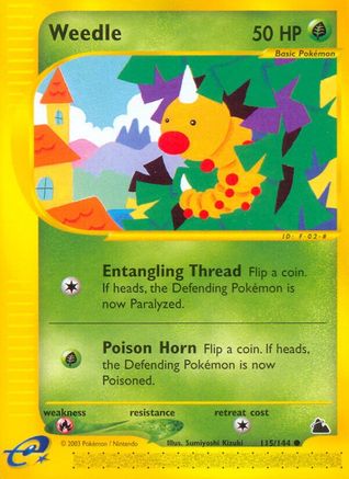 Weedle (115/144) [Skyridge] Reverse Holofoil