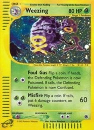 Weezing (32/165) [Expedition: Base Set] Holofoil