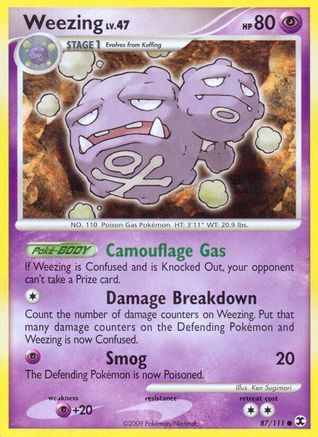 Weezing (87/111) [Platinum: Rising Rivals] Reverse Holofoil