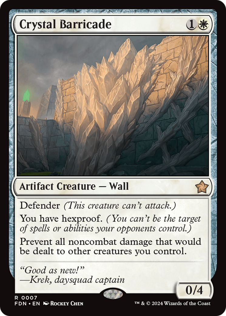 Crystal Barricade [Foundations] Foil