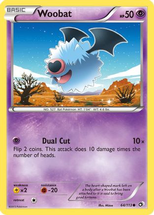 Woobat (64/113) [Black & White: Legendary Treasures] Reverse Holofoil