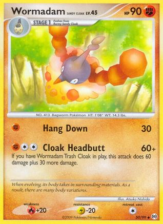 Wormadam Sandy Cloak (50/99) [Platinum: Arceus] Reverse Holofoil