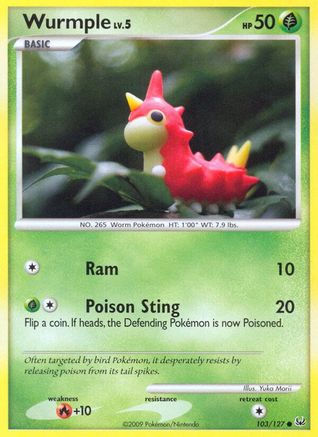 Wurmple (103/127) [Platinum: Base Set] Reverse Holofoil