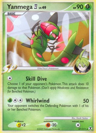 Yanmega (37/111) [Platinum: Rising Rivals] Reverse Holofoil