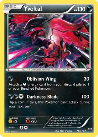 Yveltal (78/146) [XY: Base Set] Reverse Holofoil