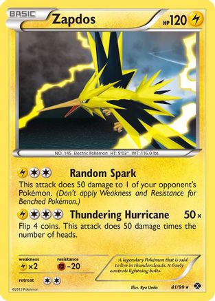 Zapdos (41/99) [Black & White: Next Destinies] Reverse Holofoil