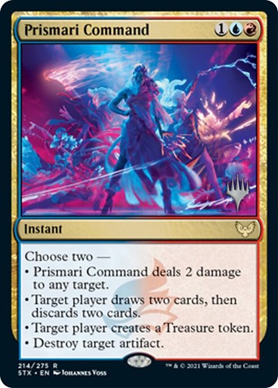 Prismari Command (Promo Pack) [Strixhaven: School of Mages Promos] Foil