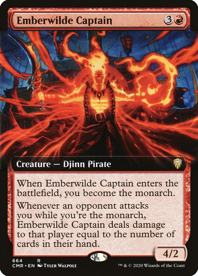 Emberwilde Captain (Extended Art) [Commander Legends] Foil