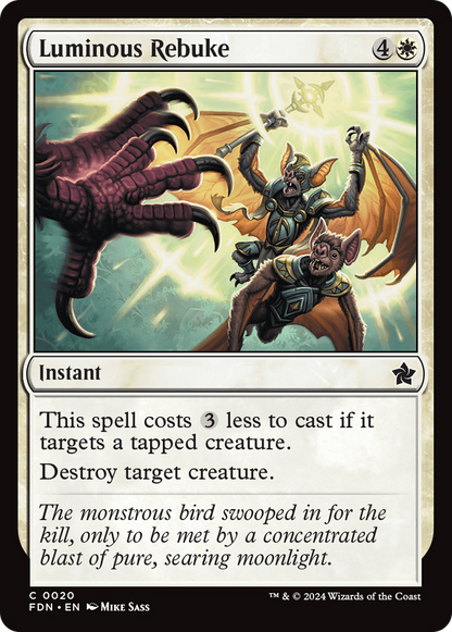 Luminous Rebuke [Foundations] Foil