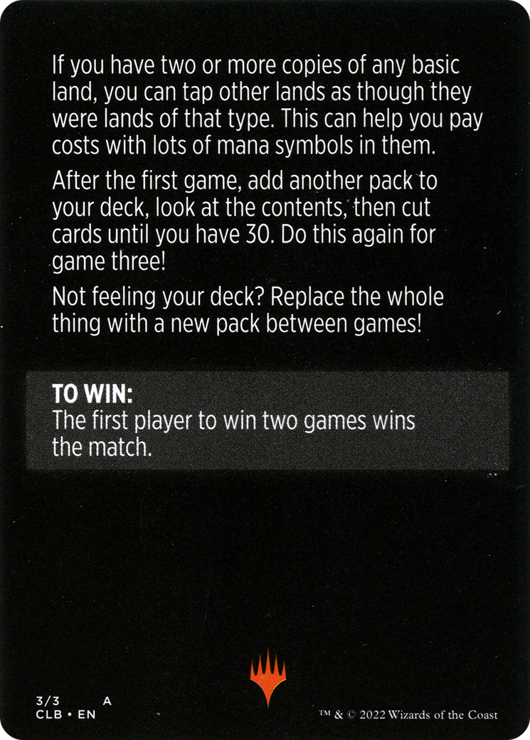 Mini-Master // Mini-Master (cont'd)  [Commander Legends: Battle for Baldur's Gate Minigames]