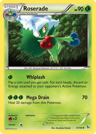 Roserade (9/106) [XY: Flashfire] Reverse Holofoil