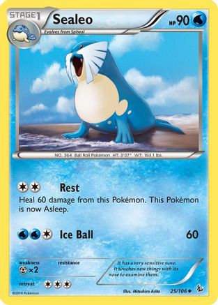 Sealeo (25/106) [XY: Flashfire] Reverse Holofoil
