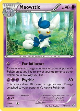 Meowstic (43/106) [XY: Flashfire] Reverse Holofoil