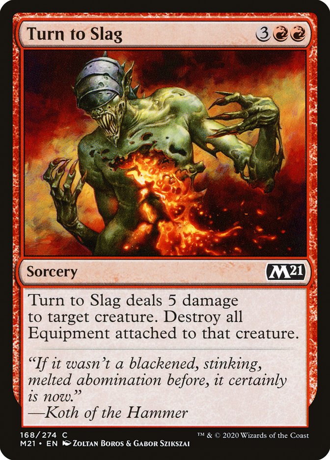 Turn to Slag [Core Set 2021] Foil