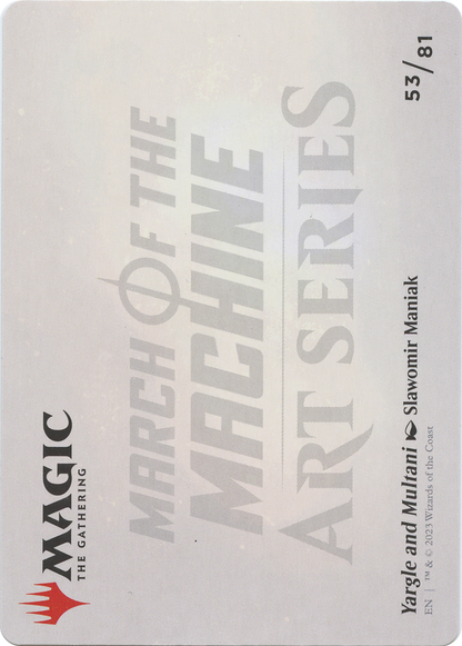 Yargle and Multani // Yargle and Multani  [March of the Machine Art Series] (Borderless) Foil