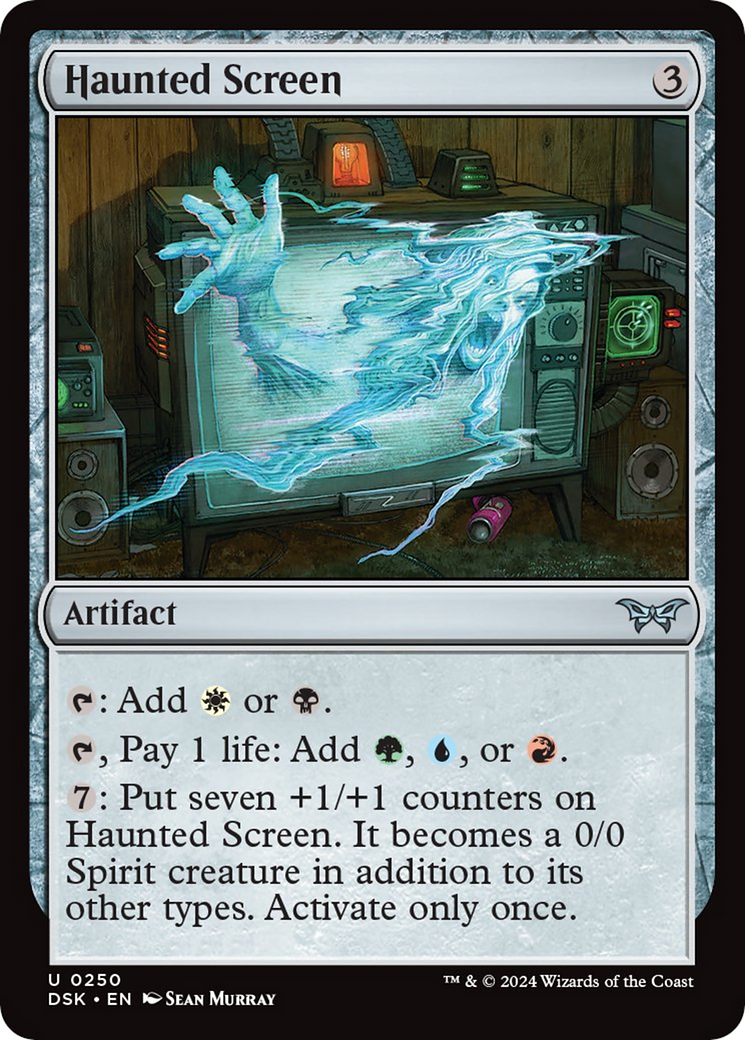 Haunted Screen [Duskmourn: House of Horror] Foil