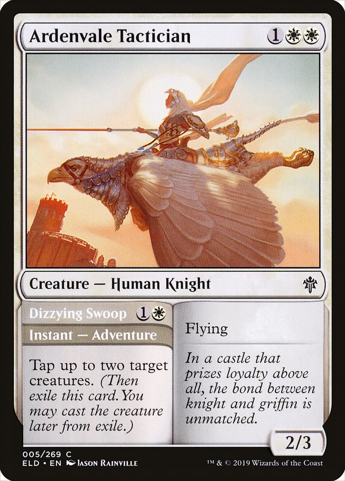 Ardenvale Tactician // Dizzying Swoop [Throne of Eldraine] Foil