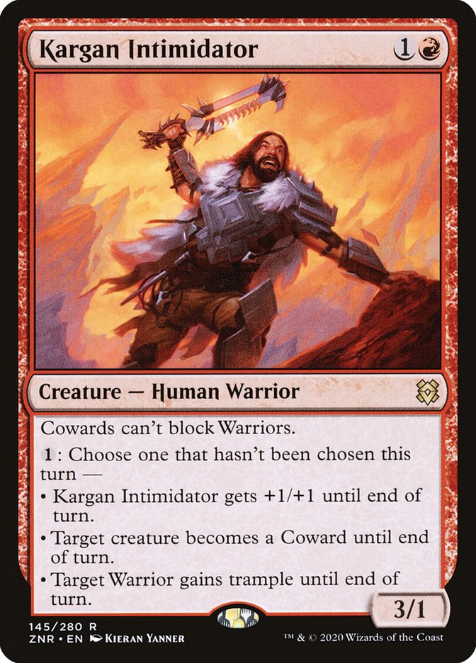 Kargan Intimidator [Zendikar Rising] Foil