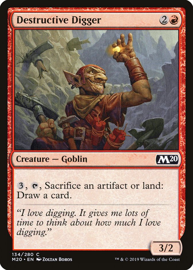 Destructive Digger [Core Set 2020] Foil