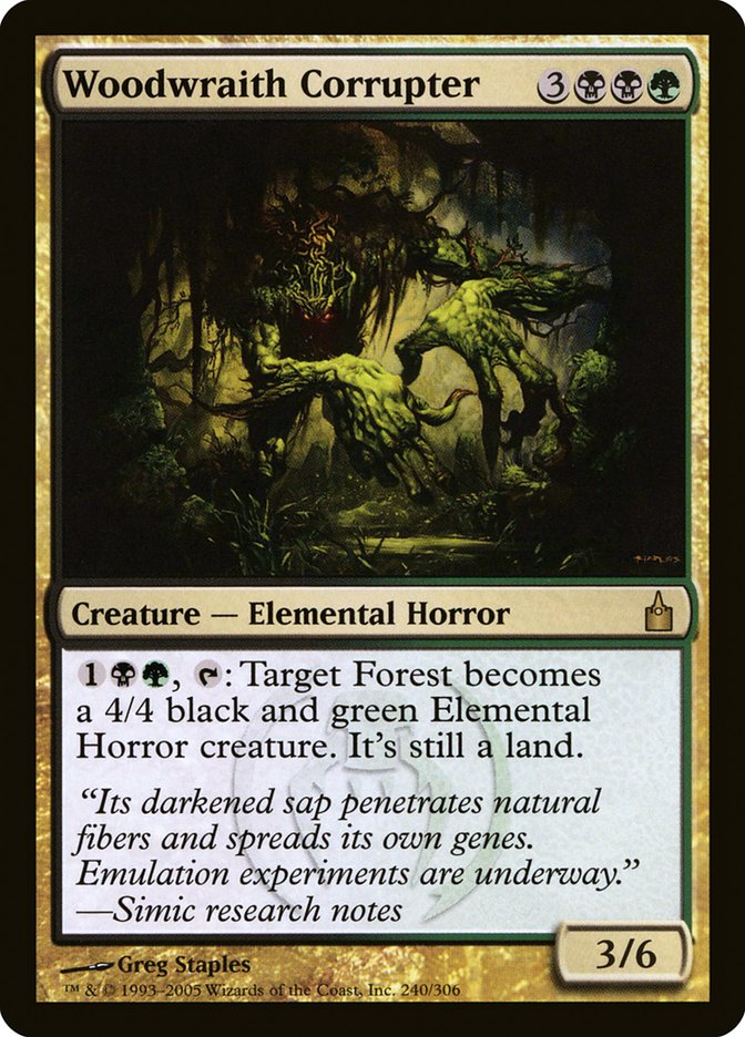 Woodwraith Corrupter [Ravnica: City of Guilds] Foil