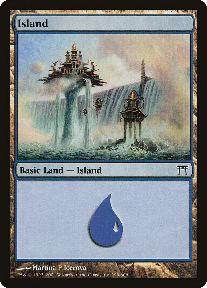 Island (293) [Champions of Kamigawa] Foil