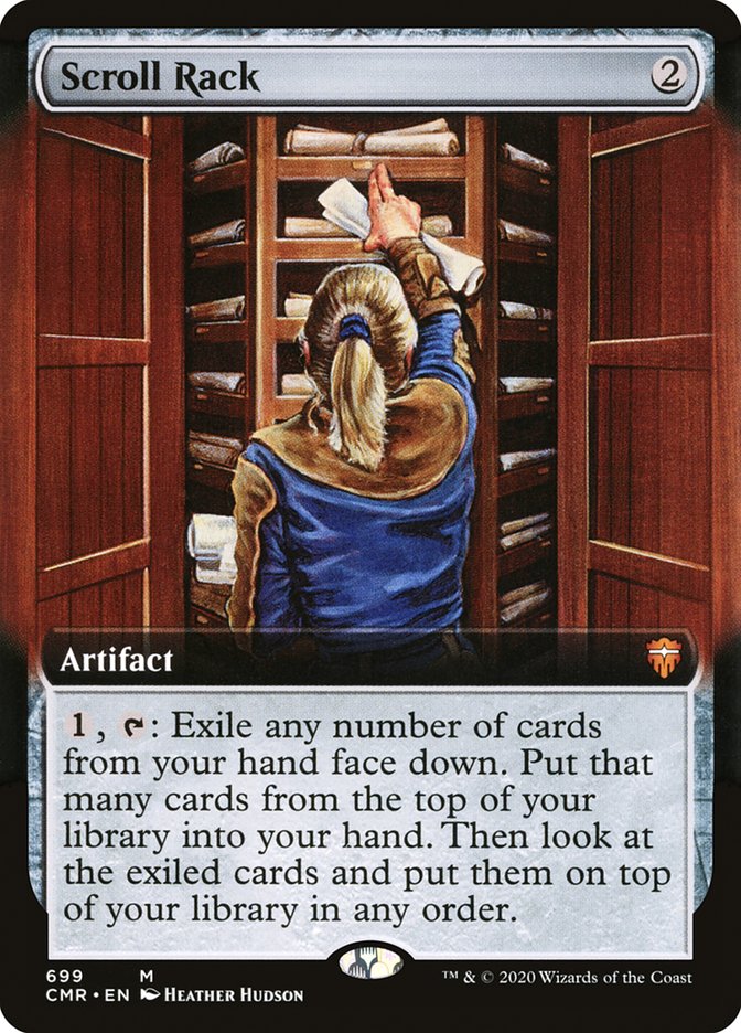 Scroll Rack (Extended Art) [Commander Legends] Foil