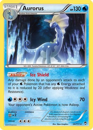 Aurorus (26/111) [XY: Furious Fists] Reverse Holofoil