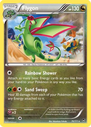 Flygon (76/111) [XY: Furious Fists] Reverse Holofoil