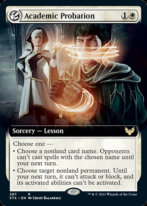Academic Probation (Extended Art) [Strixhaven: School of Mages] Foil