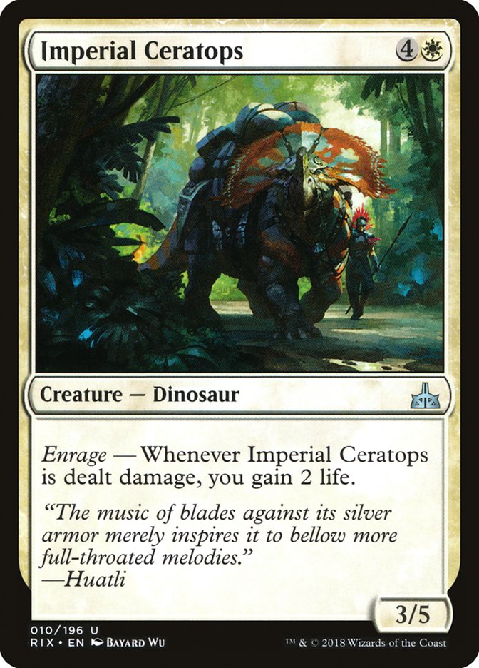 Imperial Ceratops [Rivals of Ixalan] Foil