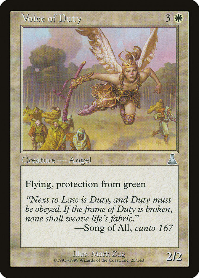 Voice of Duty [Urza's Destiny] Foil