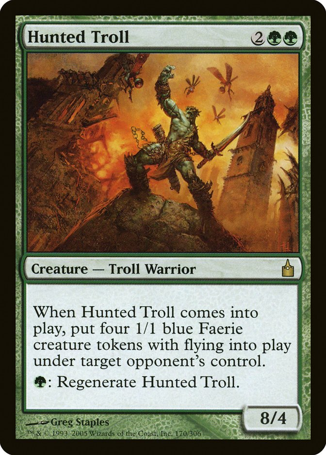 Hunted Troll [Ravnica: City of Guilds] Foil