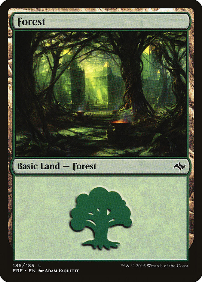 Forest (185) [Fate Reforged] Foil