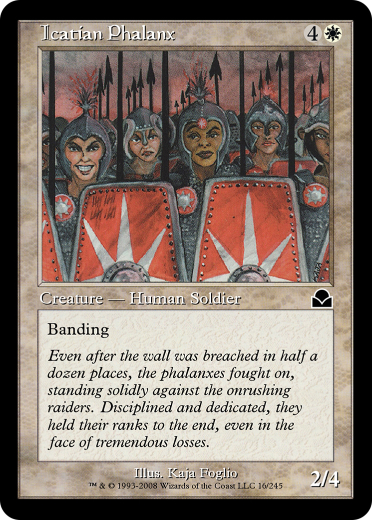 Icatian Phalanx  [Masters Edition II] Foil