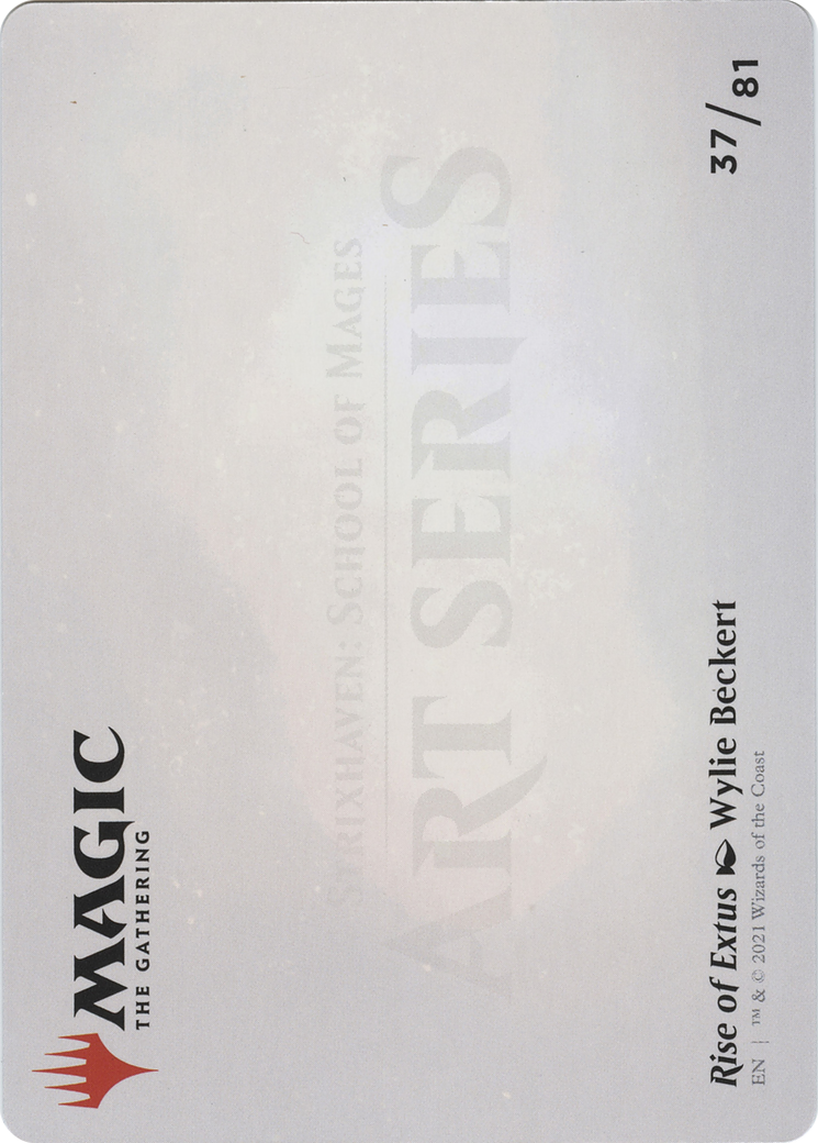 Rise of Extus // Rise of Extus  [Strixhaven Art Series] (Borderless) Foil