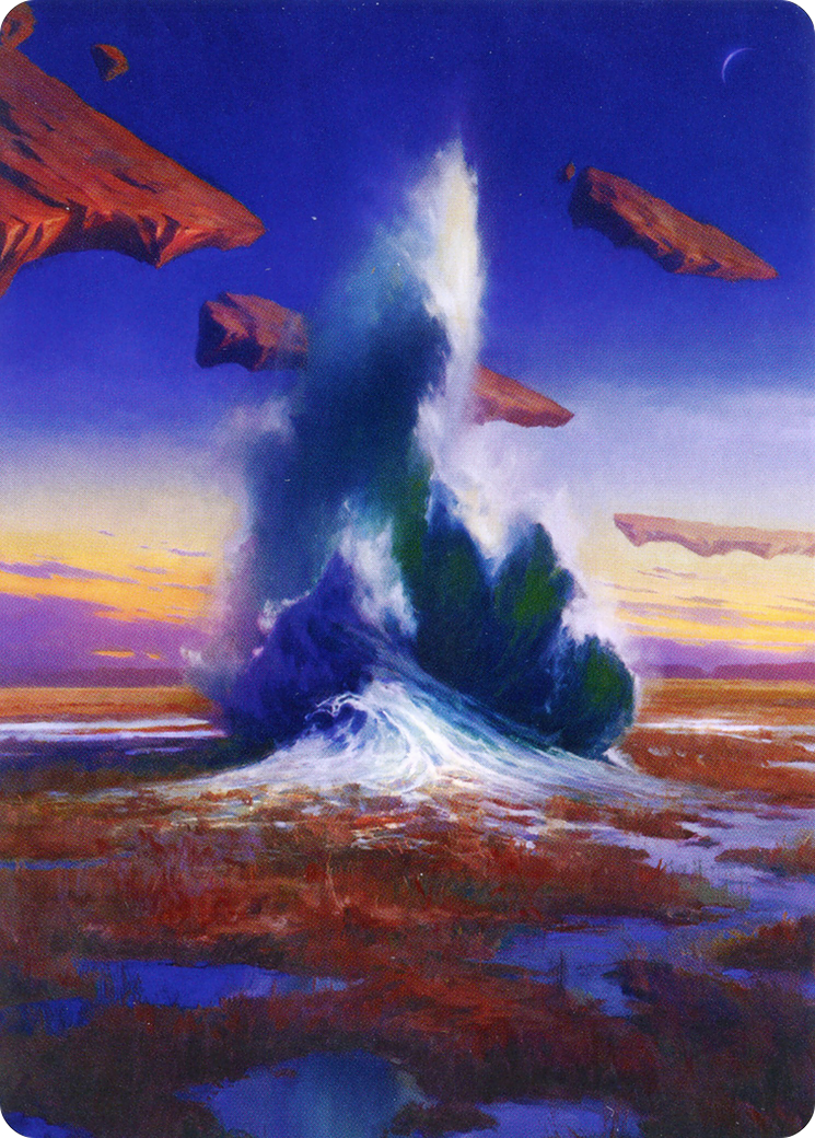Flooded Strand // Flooded Strand  [Zendikar Rising Art Series] (Borderless) Foil