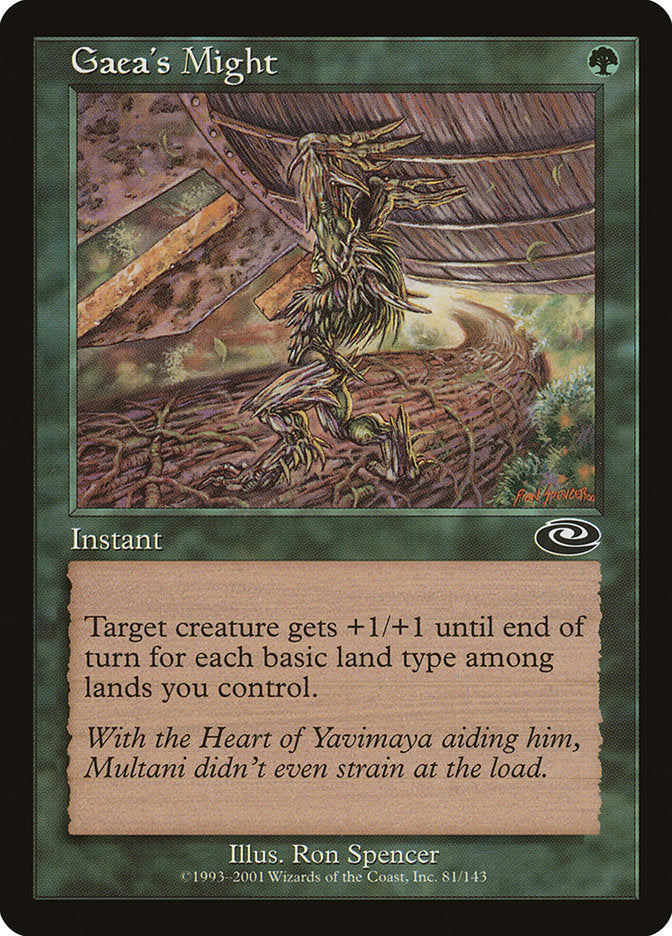 Gaea's Might [Planeshift] Foil
